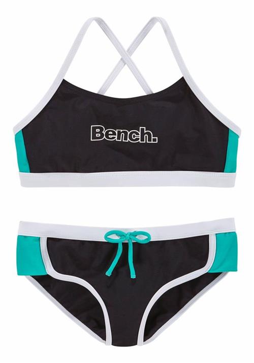 BENCH Bikini  turkis / sort / hvid