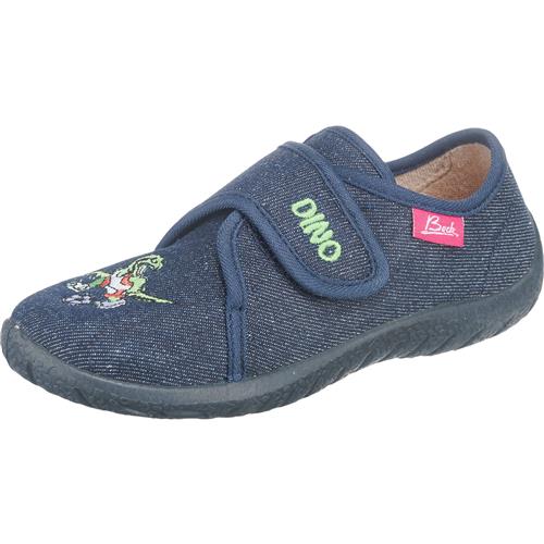 BECK Hjemmesko 'Dino'  navy / lysegrøn
