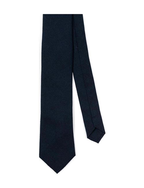 AN IVY | Solid Navy Cotton Tie | ONE SIZE
