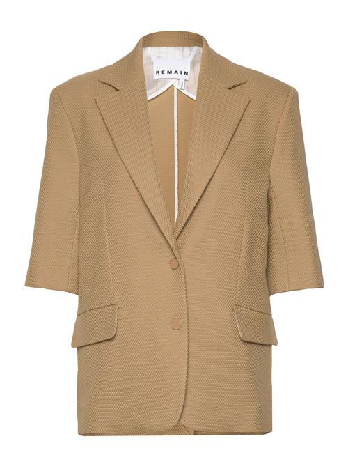 REMAIN Birger Christensen | Weave Short Sleeve Blazer | 36