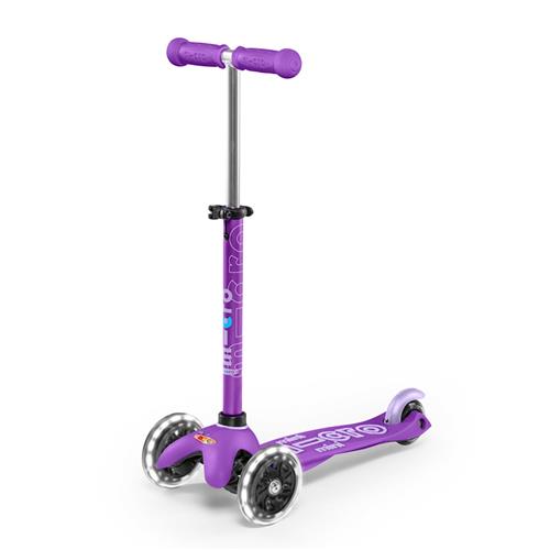 Micro Mini Deluxe LED Løbehjul Purple  Purple One Size  Lilla  One Size  Piger