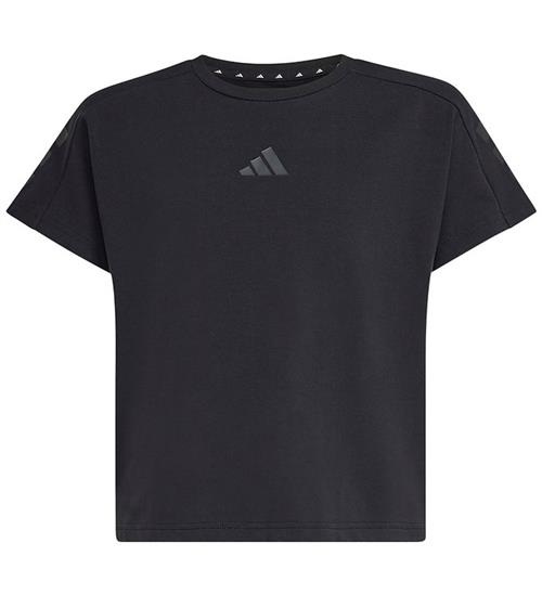 adidas Performance t-shirt - JG FI 3S - Black/Black