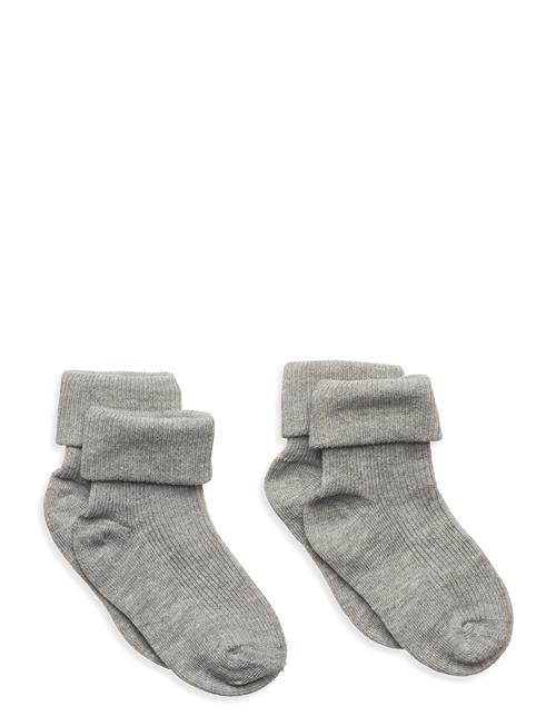 Minymo | Baby Rib Sock W. Fold (2-Pack) | 11-14