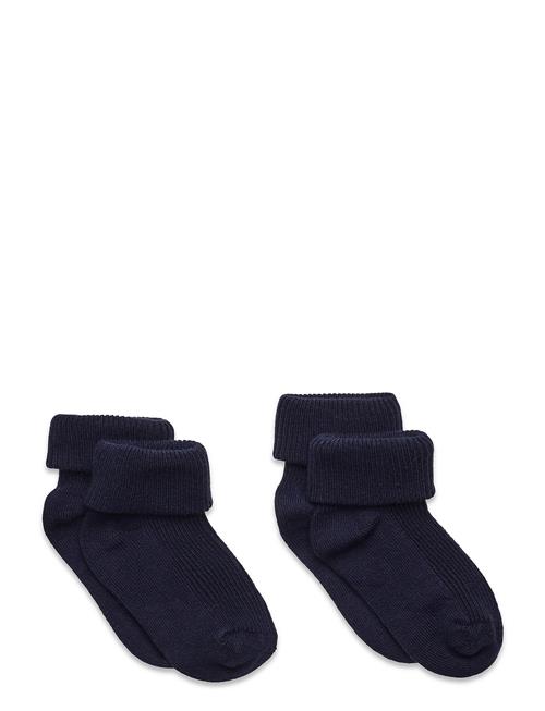 Minymo | Baby Rib Sock W. Fold (2-Pack) | 11-14