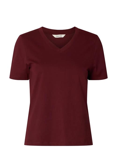 Selected | Slwessential Ss V-Neck Tee Noos | XXL