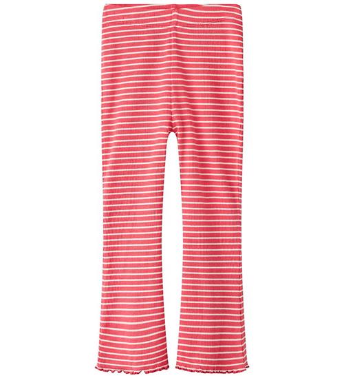 Name It Leggings - Rib - Bootcut - NmfDilla - Paradise Pink