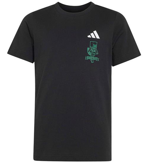 adidas Performance T-shirt - Sort m. Minecraft