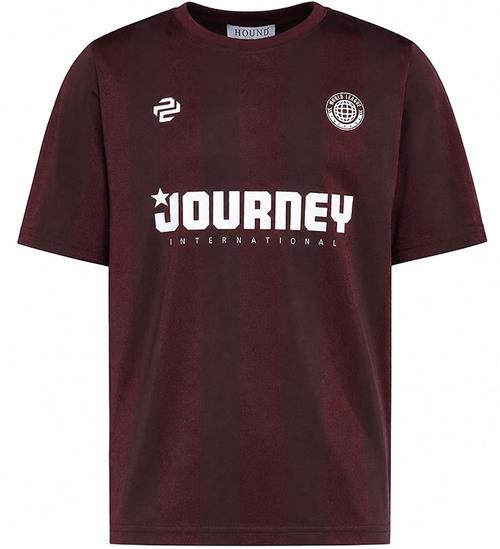 Hound T-shirt - HdBlake - Burgundy m. Print
