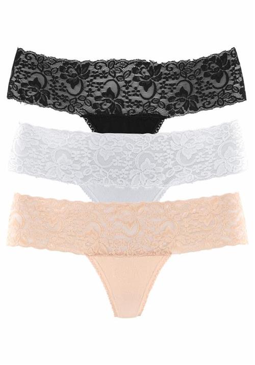 VIVANCE String  champagne / sort / hvid