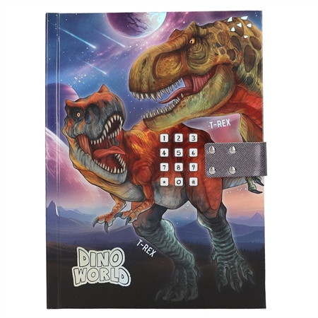 DINO WORLD Dagbog m/kode og lyd