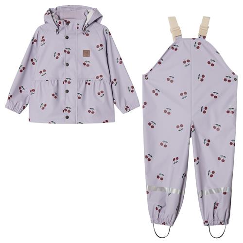 Kuling Toulouse Ungefüttertes Regen-Set Violet Cherry Violet Cherry 134/140 cm Rain Lilla  134/140 cm  Drenge, Piger