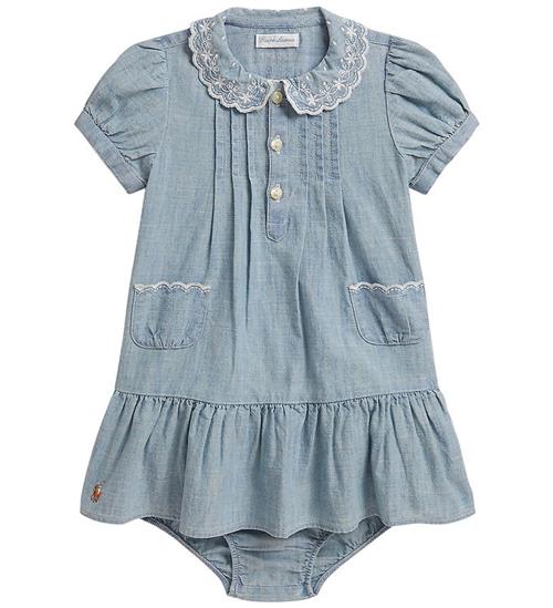 Polo Ralph Lauren Kjole m. Bloomers - Denim - New Medium Wash