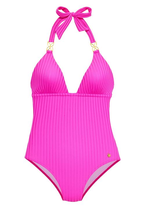 LASCANA Badedragt  neonpink
