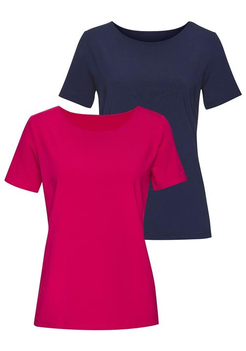 LASCANA Shirts  navy / rød