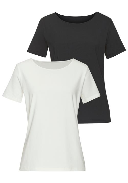 LASCANA Shirts  sort / hvid