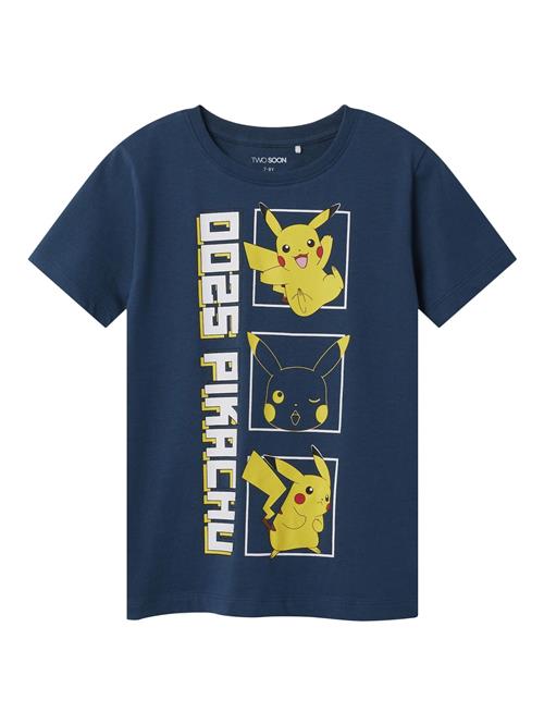 TWO SOON Shirts 'Pokémon'  blå / gul / rød / hvid