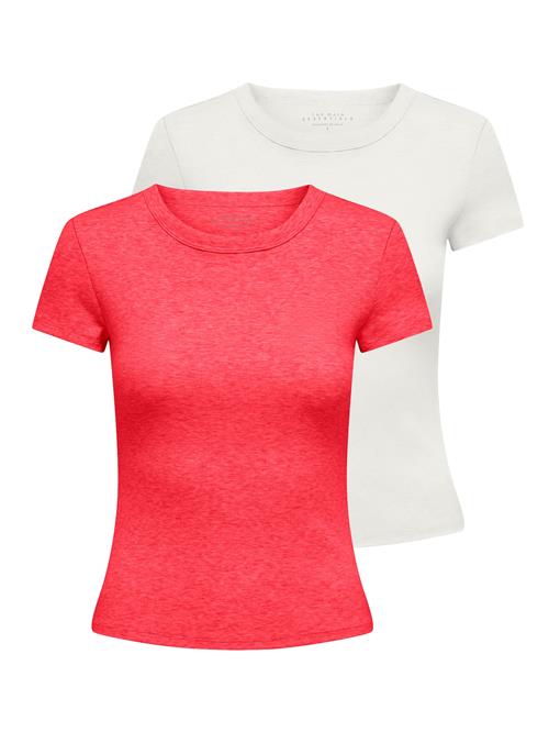 ONLY Shirts 'ONLEasy'  koral / hvid
