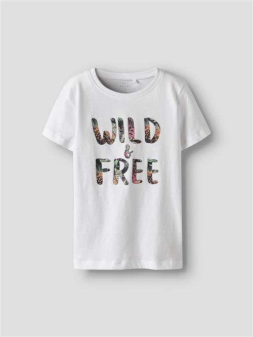 NAME IT Bluser & t-shirts 'NKFVanaya'  lysegrøn / koral / sort / hvid