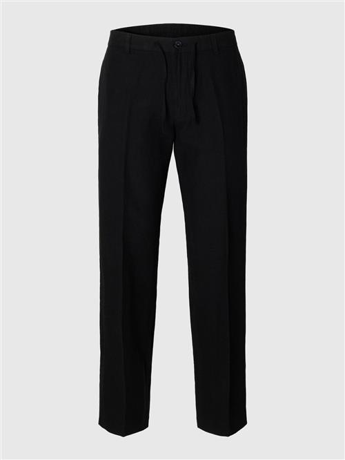 SELECTED Bukser med fals 'SLH196-Leroy'  sort
