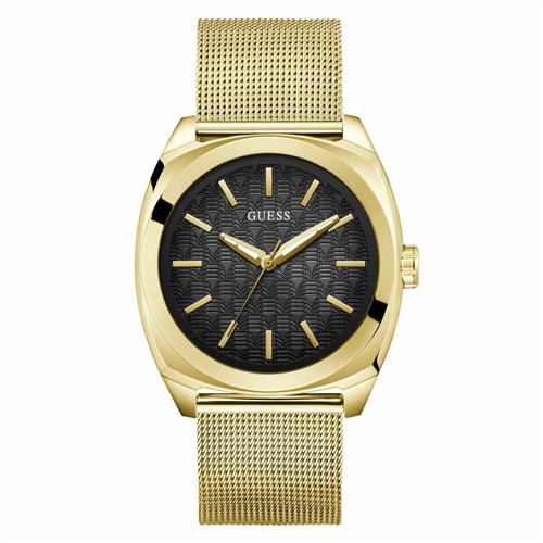 GUESS Analogt ur 'Marschall'  guld / sort