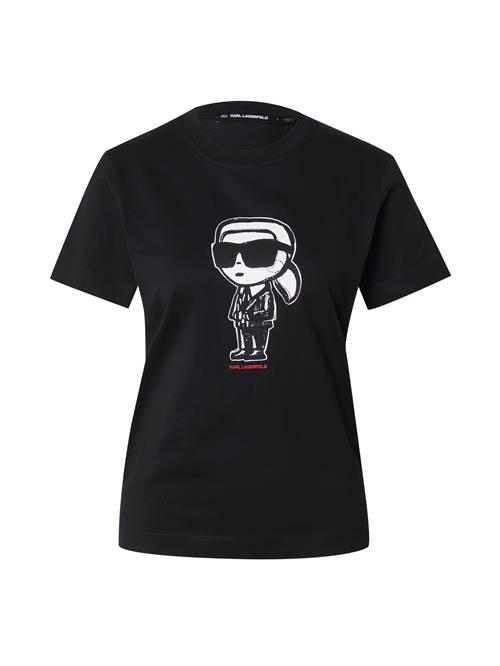 Karl Lagerfeld Shirts 'Ikon'  cranberry / sort / hvid