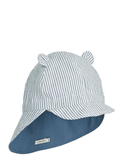 Liewood | Gorm Reversible Seersucker Sun Hat With Ears | 3-4Y