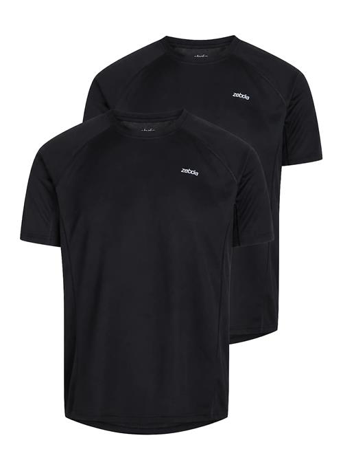 ZEBDIA | Men Sports T-Shirt/Chest Print 2-Pack | L