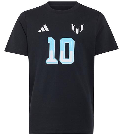 adidas Performance T-shirt - Messi - Sort m. Print