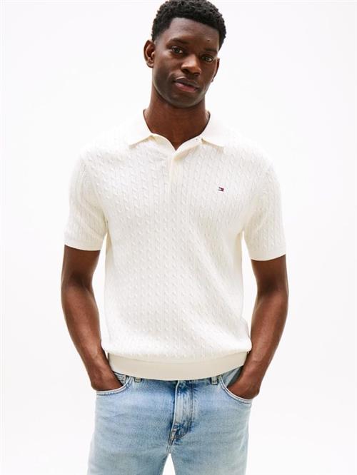 CABLE KNITTED S/S POLO