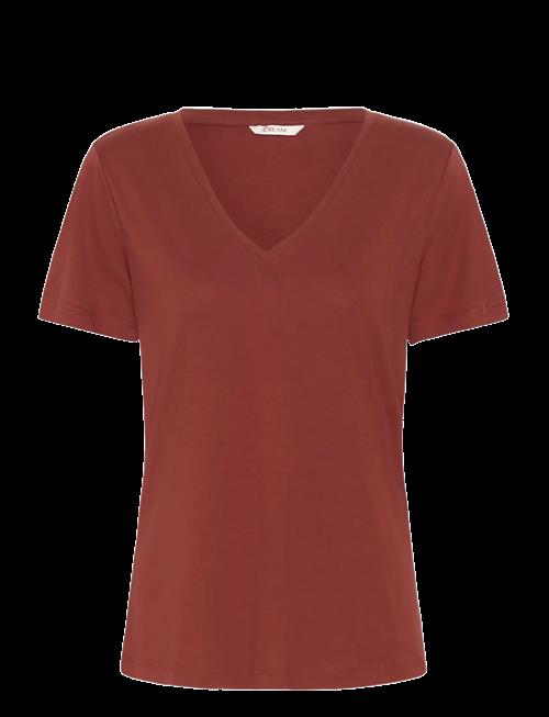 Cream | Crnaia Deep V-Neck T-Shirt | XS