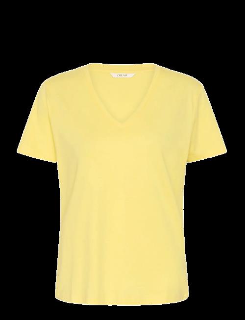 Cream | Crnaia Deep V-Neck T-Shirt | S