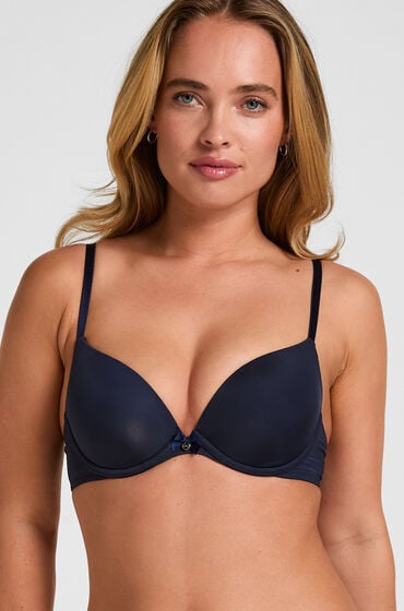 Hunkemöller Formstøbt bøjle-bh Plunge Blå