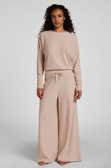 Hunkemöller Bukser Waffle Tracey Beige