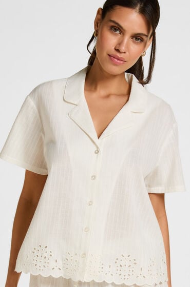 Hunkemöller Jacket Scallop Hvid