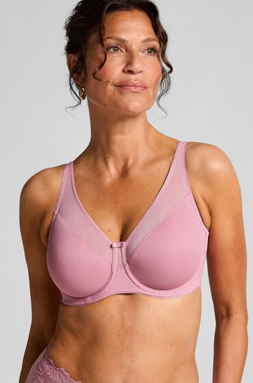 Hunkemöller Ikke-formstøbt minimizer bøjle-bh Nina Lyserød