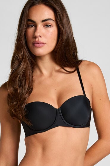 Hunkemöller Formstøbt stropløs bøjle-bh Jane Sort