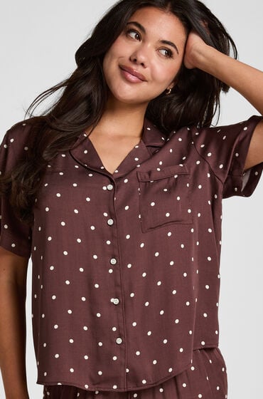 Hunkemöller Pyjamasjakke Satin Brun