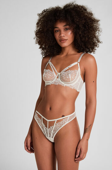 Hunkemöller Kristina Highleg String Hvid