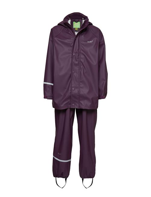 CeLaVi | Basic Rainwear Set -Solid Pu | 116-122