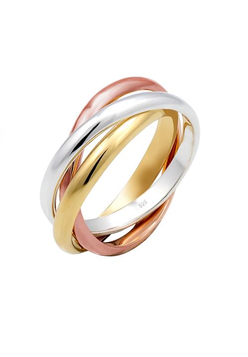 ELLI Ring 'Trio'  guld / rosa guld / sølv