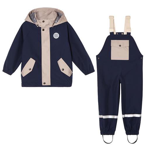Kuling Skagen Åndbart Regnsæt Navy Taupe Blocking Navy/Taupe Blocking 98/104 cm Rain Marineblå  98/104 cm  Drenge, Piger