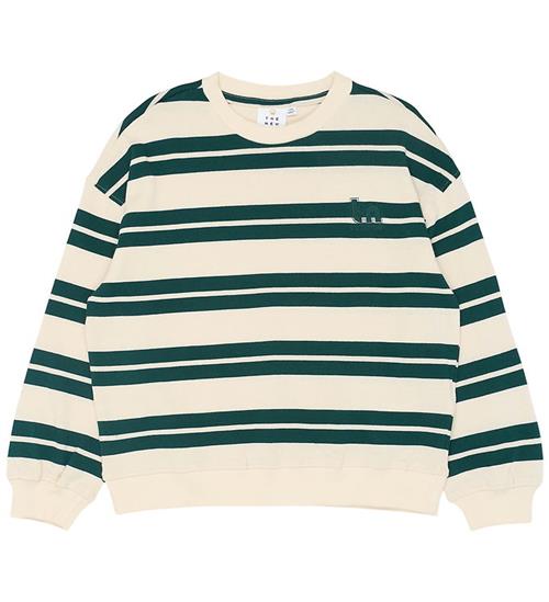The New Bluse - Strikket - TnRob - Deep Teal Striped