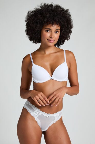 Hunkemöller Astra brasiliansk trusse Hvid
