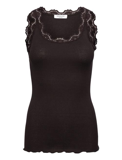 Rosemunde | Rwbabette Silk Sl U-Neck Long Lace | L