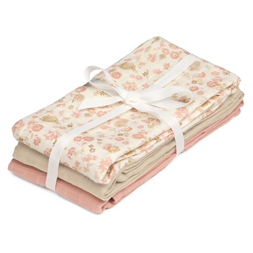 Cam Cam GOTS 3-pak Muslin-klud Augusta  Augusta One Size  Lyserød  One Size  Piger