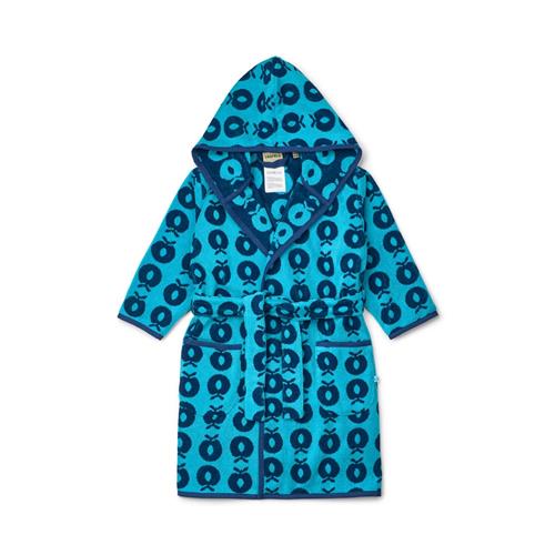 Småfolk Badekåbe Blue Atoll  Blue Atoll 4-5 Y  Blå  4-5 år  Drenge