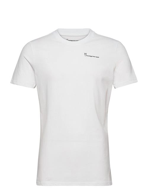 Knowledge Cotton Apparel | Regular Trademark Chest Print T-Shi | L