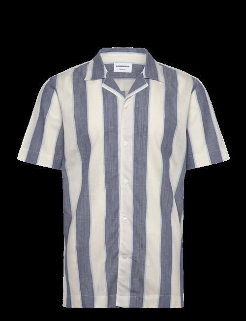 Lindbergh | Striped Linen/Cotton Shirt S/S | XXXL