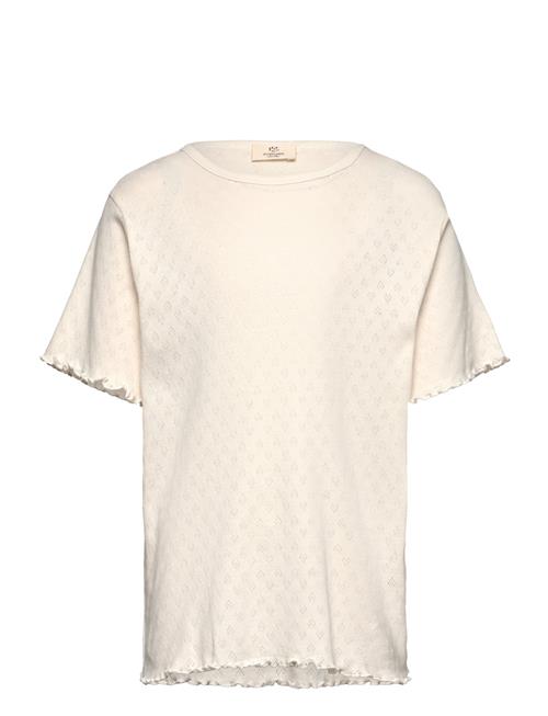 Copenhagen Colors | Pointelle Heart T-Shirt | 122