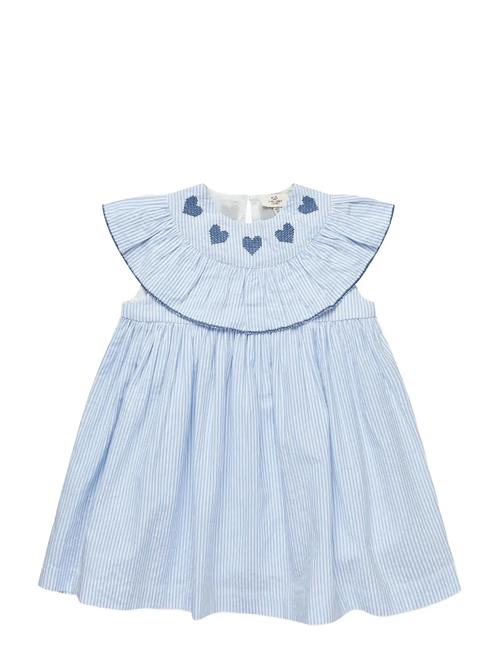 Copenhagen Colors | Seersucker Dress W. Heart | 116
